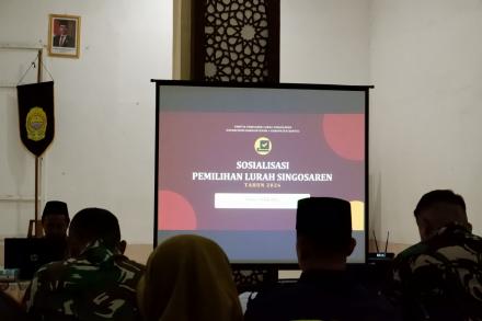 Sosialisasi Pemilihan Lurah Singosaren Tahun 2026 Berlangsung Lancar